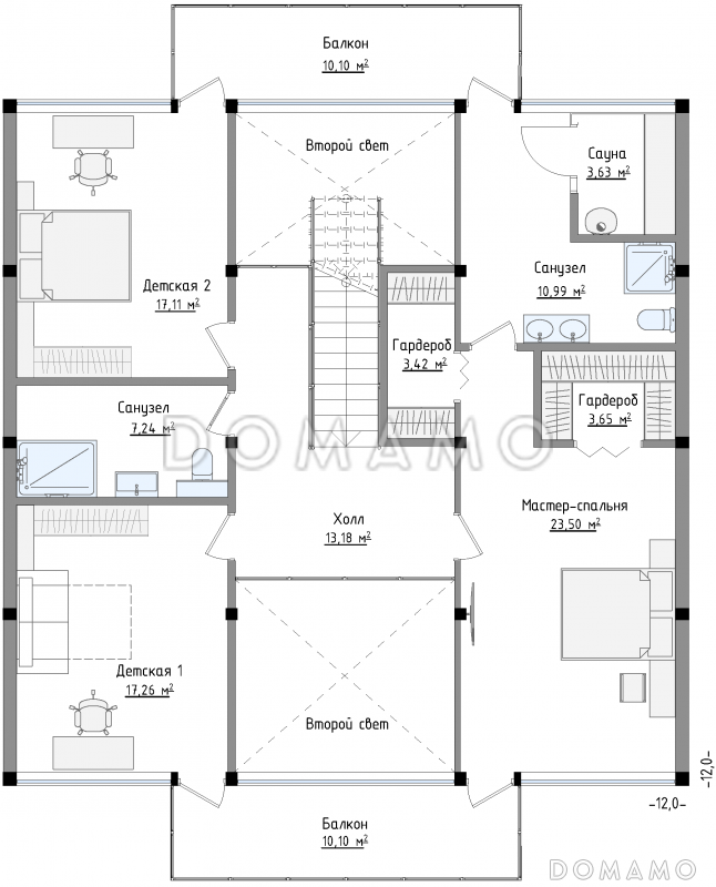 SCANDI 229 / План 2 этажа