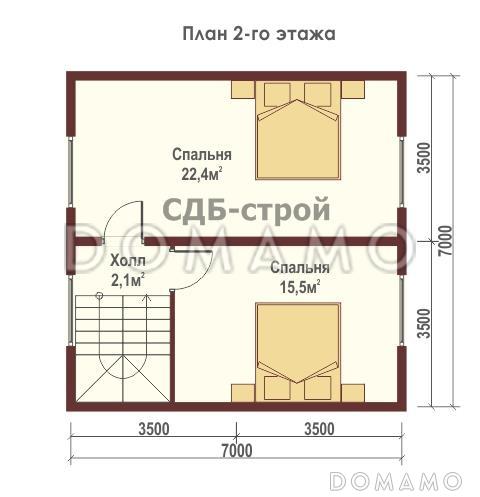 ДБР19 / План 2 этажа