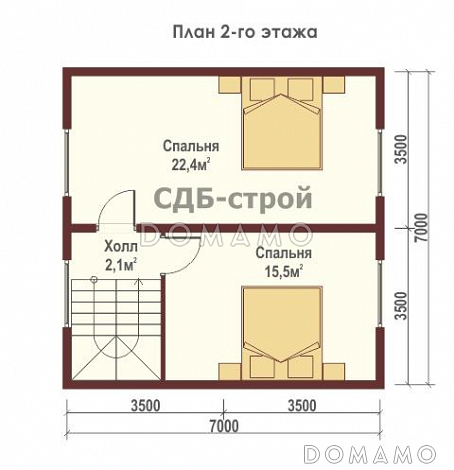 ДБР19 / План 2 этажа