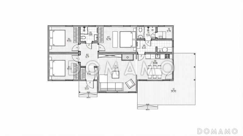 Нида 140 / План 2 этажа