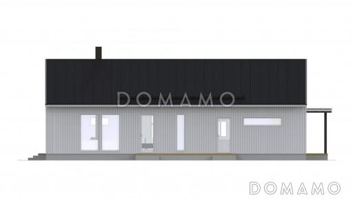 Проект каркасного дома с функциональной кухней-столовой / Фасад 2