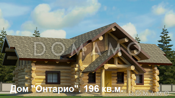 из рубленного бревна кедра "Онтарио" / 1