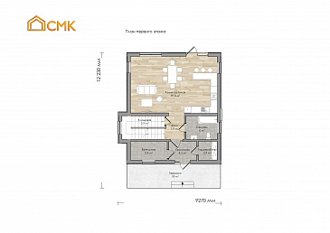 Индустриальный / План 1 этажа Индустриальный / План 1 этажа