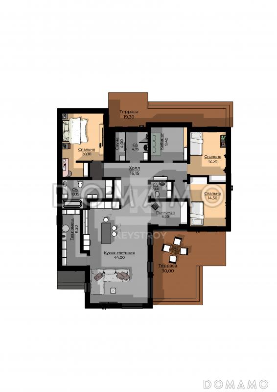 КейСтрой-356 / План 1 этажа