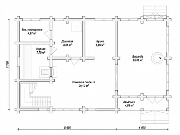 N-181 / План 1 этажа N-181 / План 1 этажа