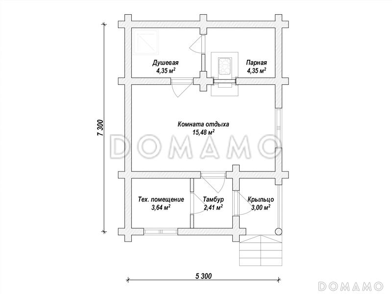 ML-147 / План 1 этажа