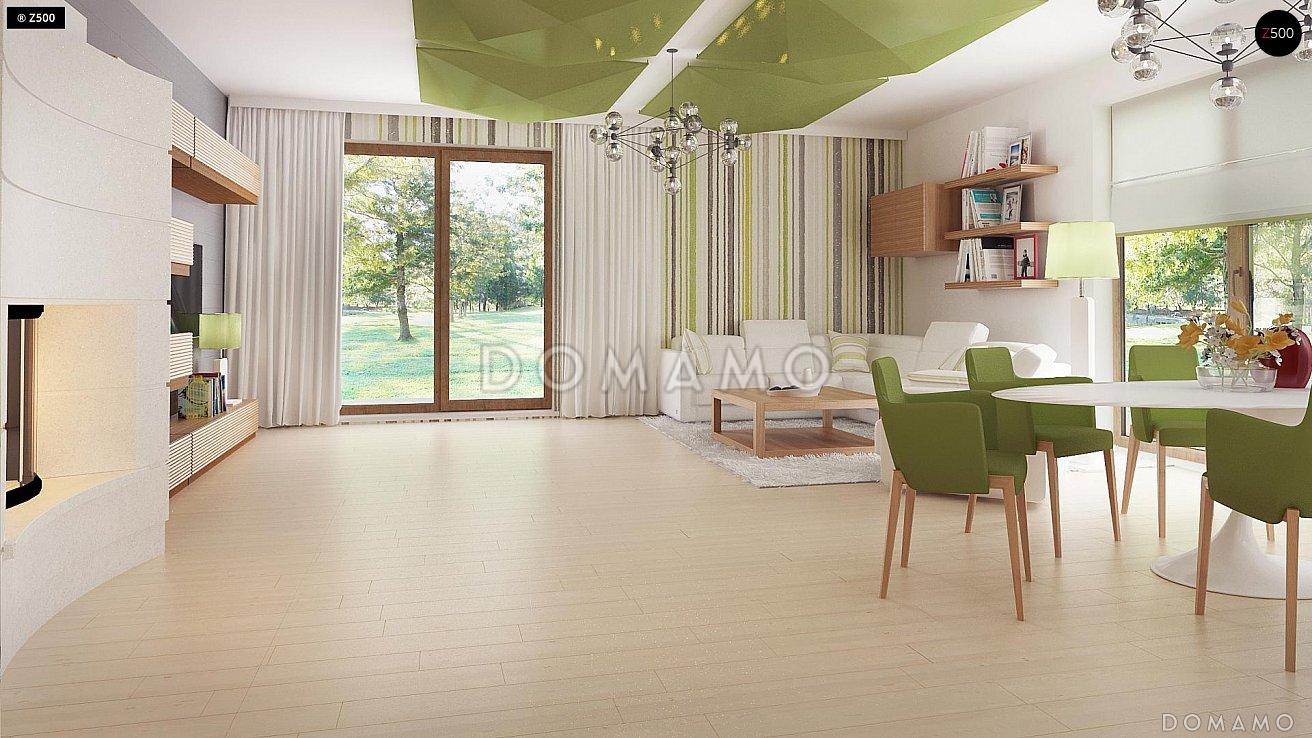 Проект одноэтажного дома из газобетона с тремя спальнями и кабинетом / 14