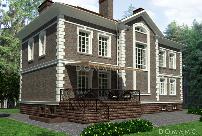 Проект загородного дома с большой бильярдной Проект загородного дома с большой бильярдной