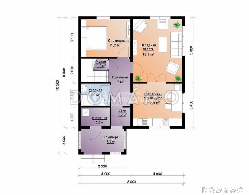 Оренбург / План 1 этажа