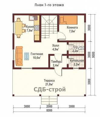ДБР21 / План 1 этажа