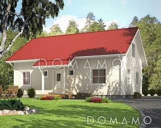 Проект каркасного дома с удобной гостиной для всей семьи