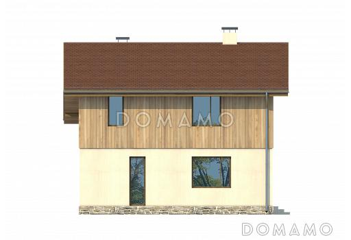 Проект комфортабельного дома из СИП панелей / Фасад 4