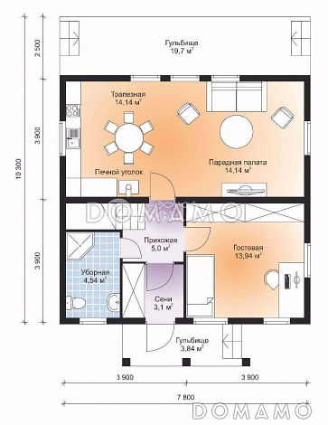 Воскресенск / План 1 этажа Воскресенск / План 1 этажа