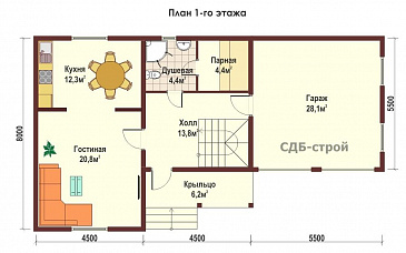 ДБР12 / План 1 этажа