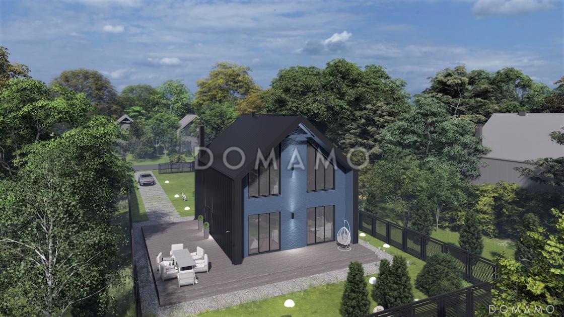 Проект двухэтажного дома в стиле барнхаус с 3 спальнями, большой гостиной и вторым светом / 2