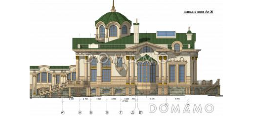 Проект оздоровительного комплекса  / Фасад 3