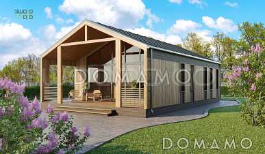 7811- финский каркасный дом в стиле "Барнхаус"