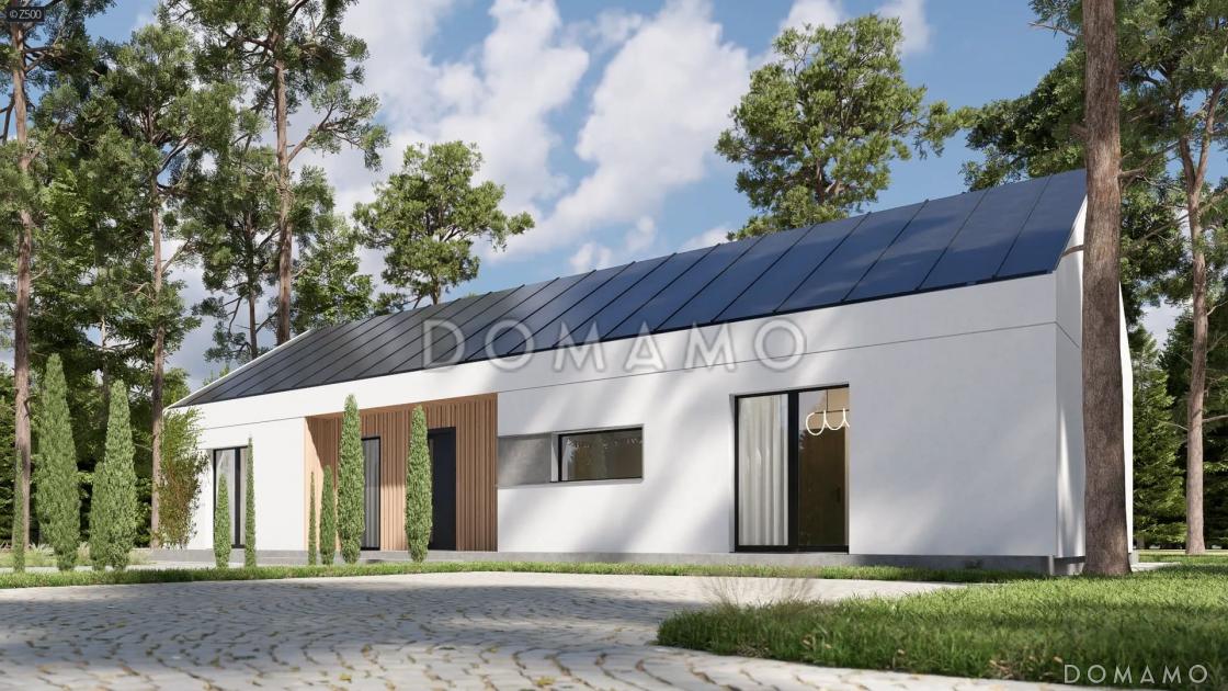 Проект дома в стиле барнхаус с террасой и панорамными окнами / 2