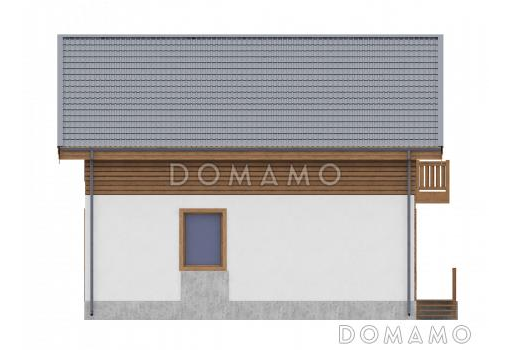 Проект двухэтажного дома в европейском стиле по каркасной технологии со вторым светом  / Фасад 1 Проект двухэтажного дома в европейском стиле по каркасной технологии со вторым светом  / Фасад 1