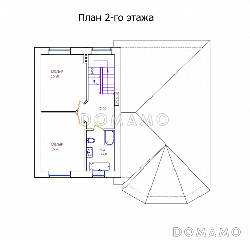 Проект 111 / План 2 этажа