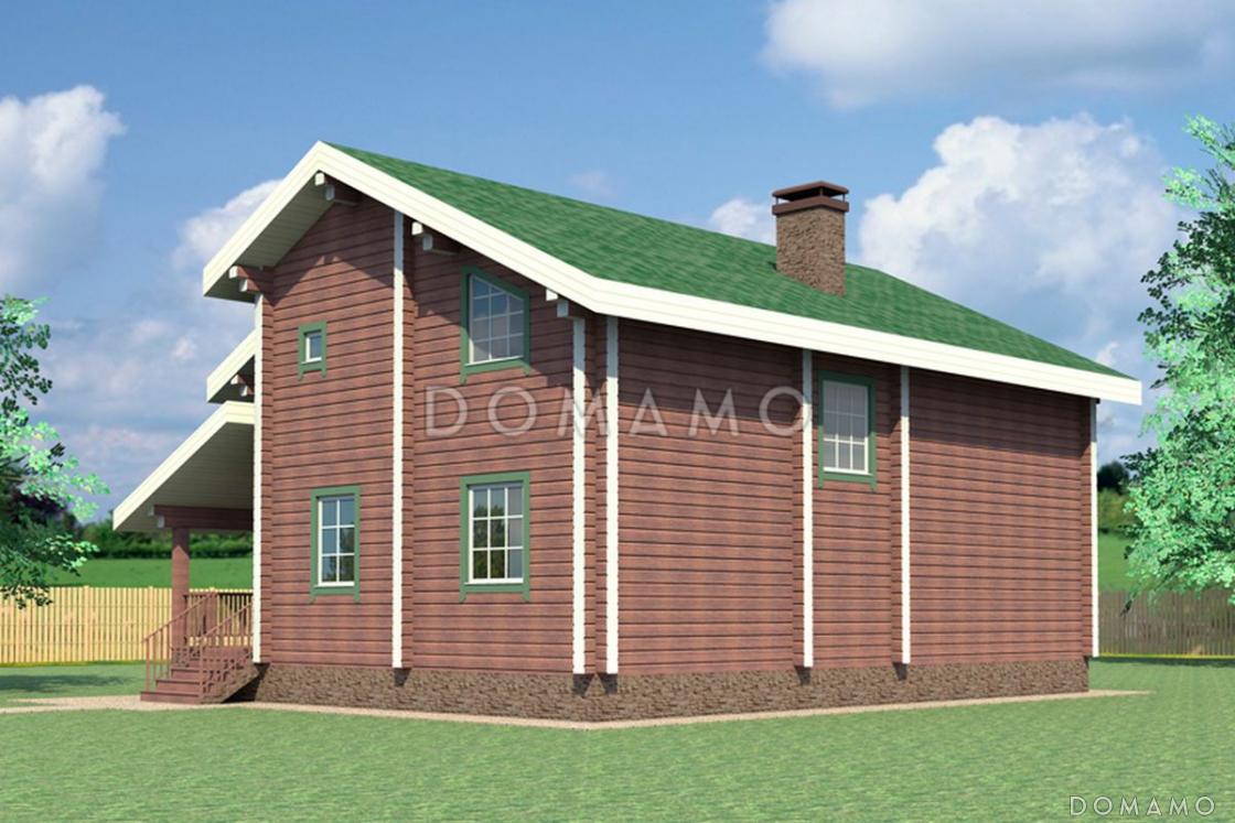 Проект деревянного дома с большими и просторными комнатами / 2