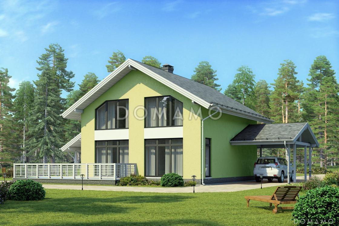 Проект современного энергоэффективного дома из газобетона / 1