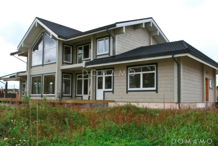 Проект большого деревянного дома из клееного бруса с бильярдной Проект большого деревянного дома из клееного бруса с бильярдной