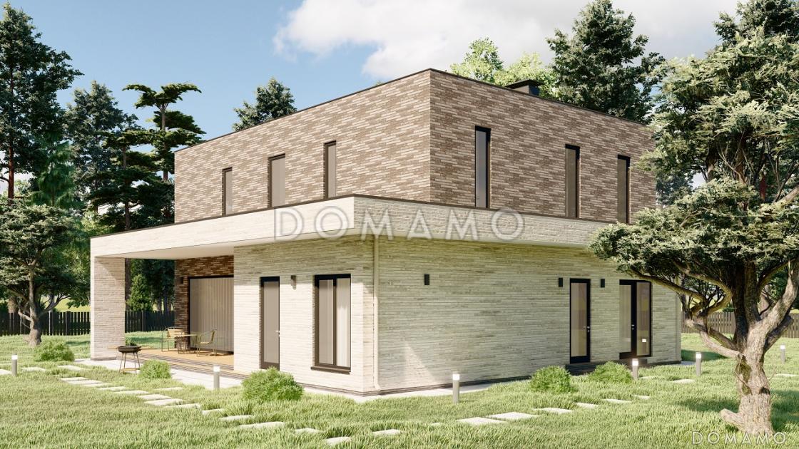 Проект современного дома с плоской кровлей в стиле Хай-Тек S-219-1 / 5