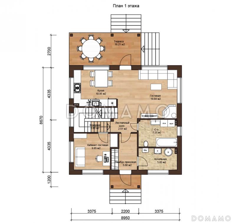 ФЛАМАНДИЯ 150 / План 1 этажа