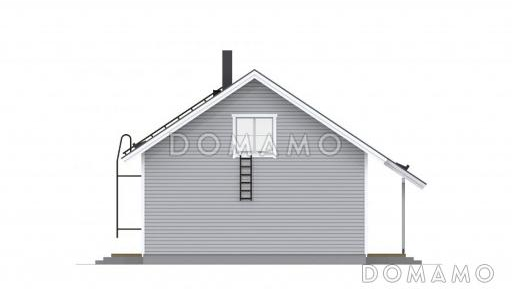 Проект каркасного дома с удобной гостиной для всей семьи / Фасад 1