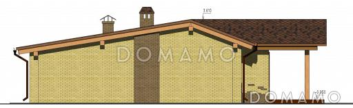 Проект бассейна с зоной отдыха и барбекю / Фасад 3