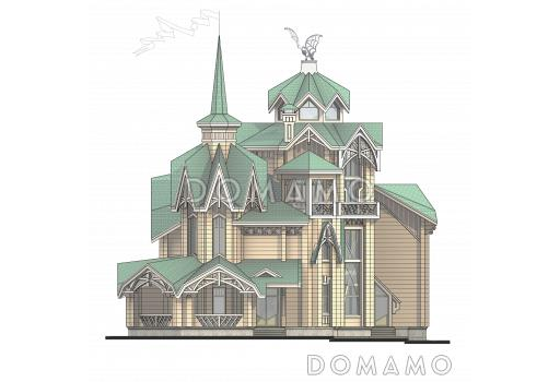 Коттедж с причудливыми башенками / Фасад 2