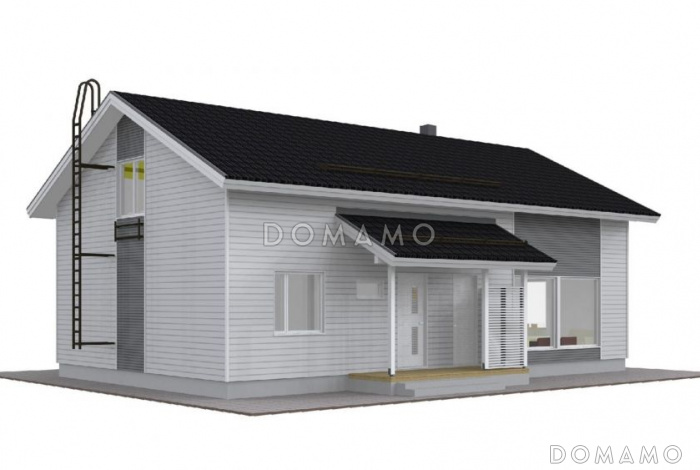 Проект двухэтажного каркасного дома Проект двухэтажного каркасного дома