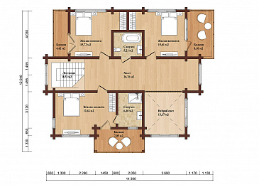 PAVLOVO RESIDENCE 260 / План 2 этажа PAVLOVO RESIDENCE 260 / План 2 этажа