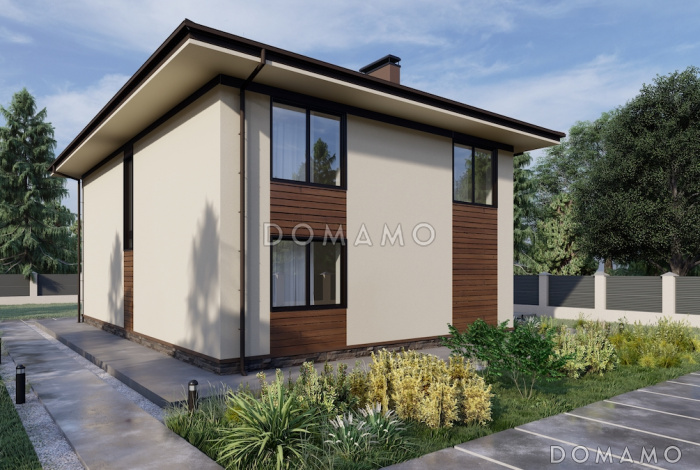 Проект дома с четырьмя спальнями, вторым светом в гостиной и гардеробными на обоих этажах Проект дома с четырьмя спальнями, вторым светом в гостиной и гардеробными на обоих этажах