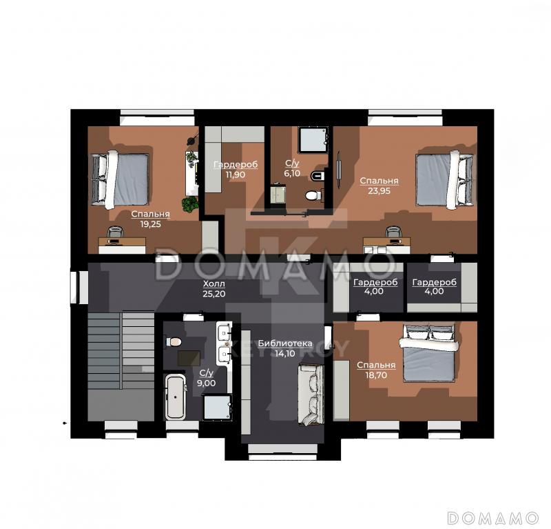 КейСтрой-320 / План 2 этажа