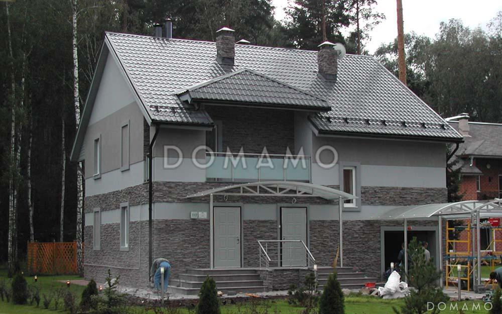Проект дома из поризованного кирпича 510 мм с балконом / 4