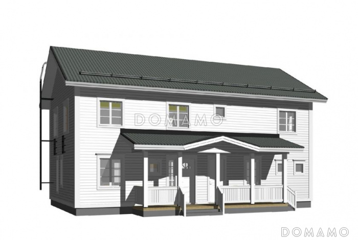 Проект двухэтажного каркасного дома до 250 м.кв. Проект двухэтажного каркасного дома до 250 м.кв.