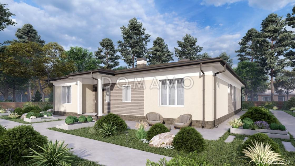 Проект дома с 4 спальнями, комнатой для гостей и просторной гостиной / 2