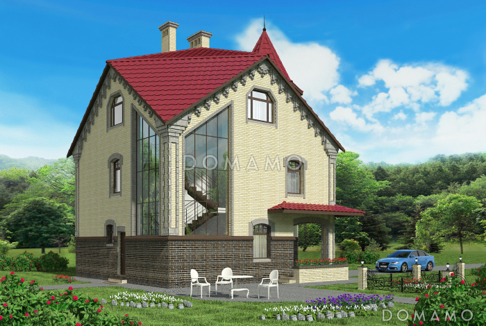 Проект готического коттеджа Проект готического коттеджа