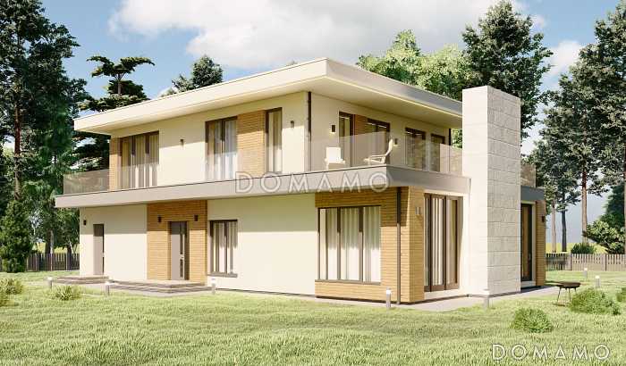 Проект эргономичного дома с гаражом на две машины S-258 Проект эргономичного дома с гаражом на две машины S-258