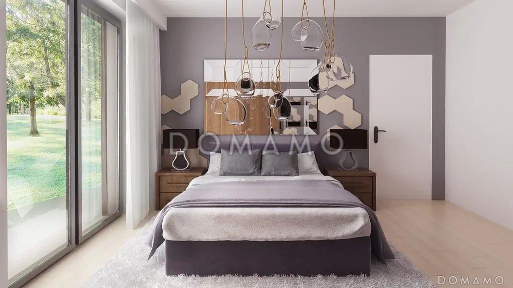 Проект дома из газобетона с террасой, панорамными окнами и плоской крышей / 11