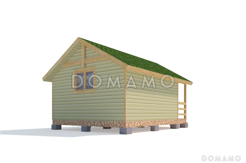 Проект каркасного дома 4х4 / 4