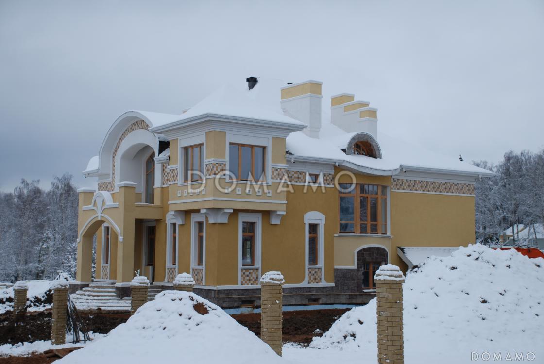 Проект коттеджа в стиле модерн с парадным балконом / 4