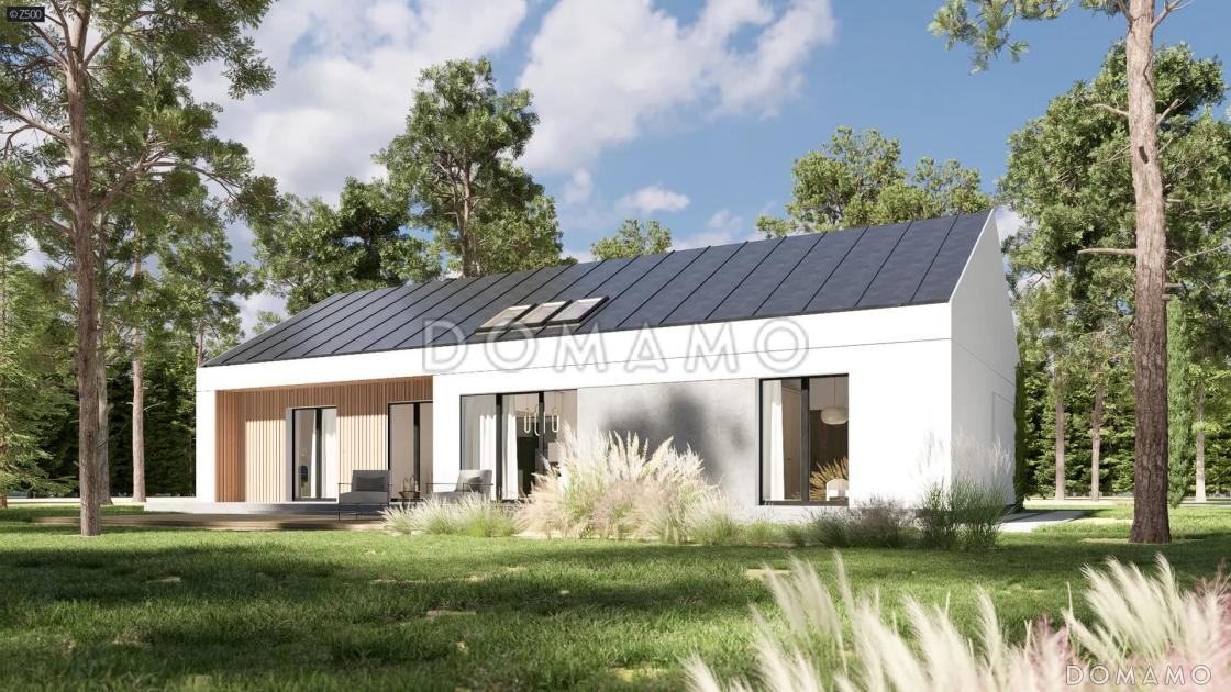 Проект кирпичного дома в стиле барнхаус с 4 спальнями и большой гостиной / 3