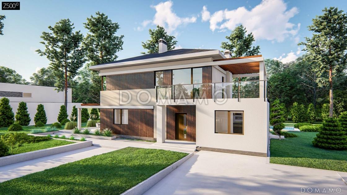 Проект двухэтажного дома из газобетона с сауной, адаптированный для сейсмозоны / 4