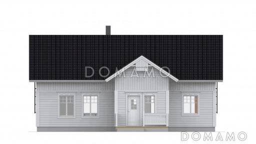 Проект каркасного дома / Фасад 1