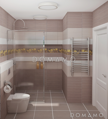 Проект одноэтажного каркасного дома с двумя спальнями и небольшой террасой Проект одноэтажного каркасного дома с двумя спальнями и небольшой террасой