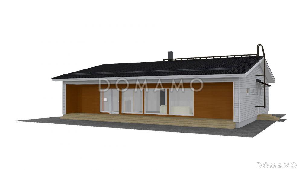 Проект современного одноэтажного каркасного дома до 150 кв.м / 2