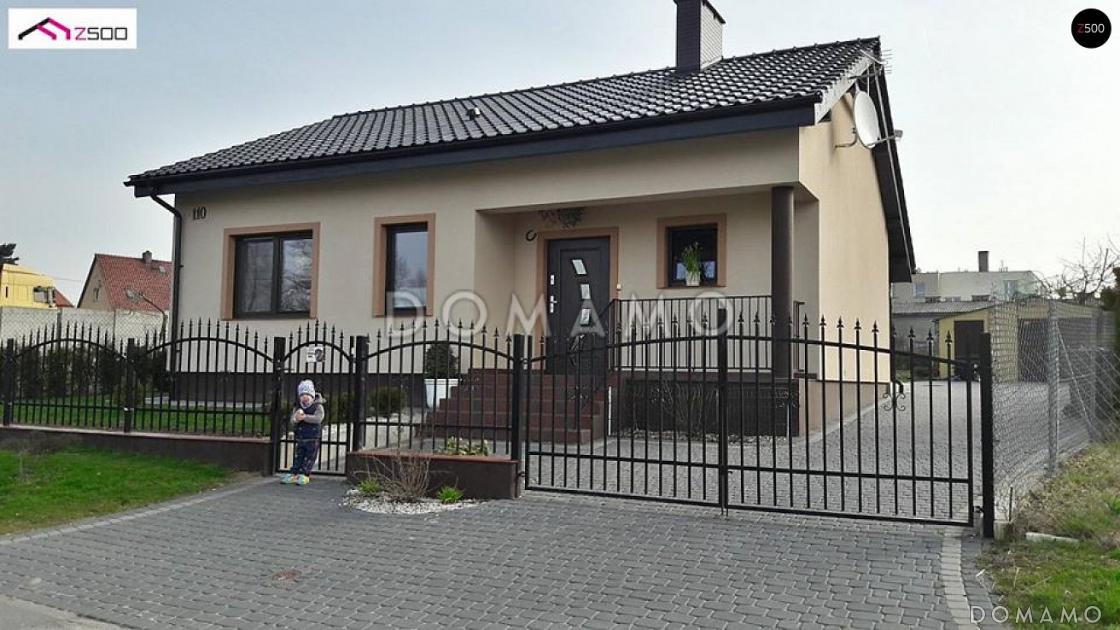 Проект небольшого одноэтажного дома из газобетона с двумя спальнями и террасой / 4